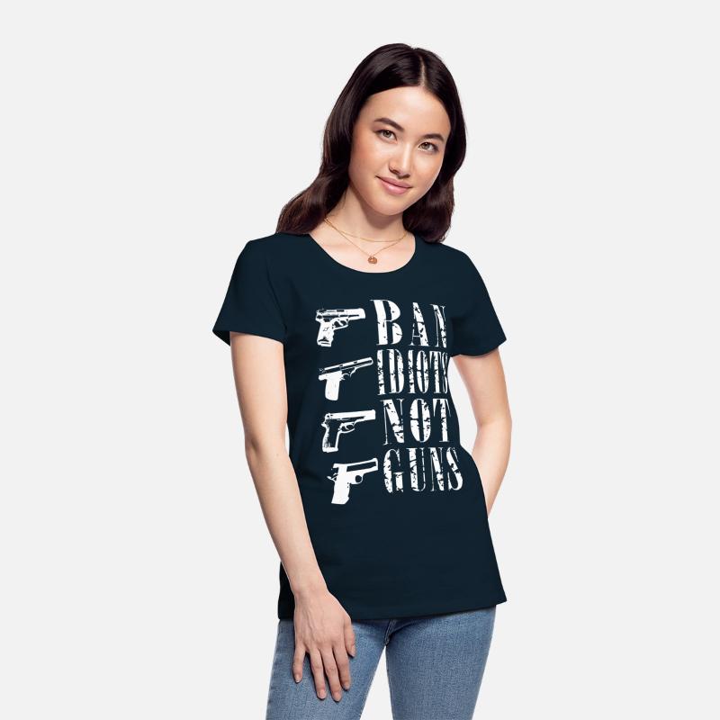 Ban idiots not guns gun rights T-shirt