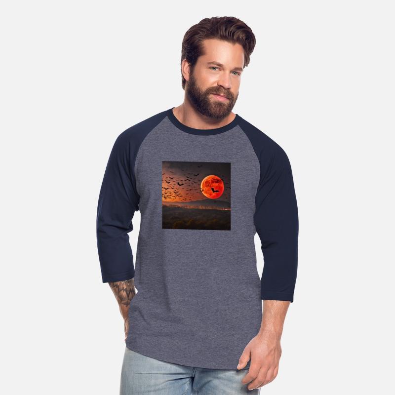 Bat Swarm blood-red moon