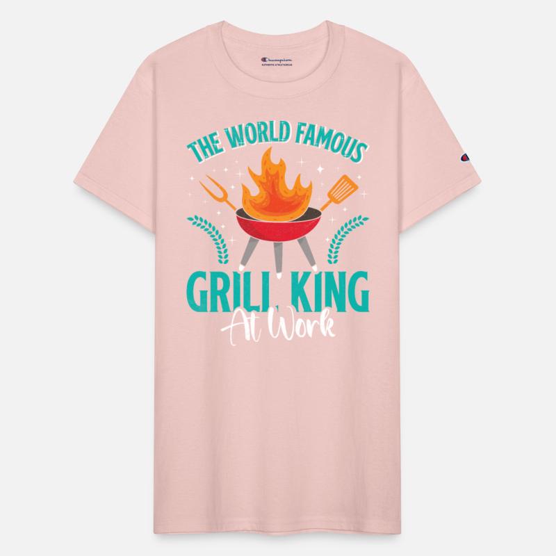 BBQ THE WORLD FAMOUS GRILL KING WORK Funny