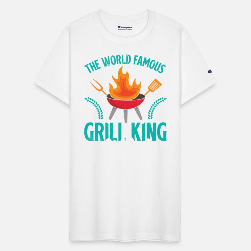 BBQ THE WORLD FAMOUS GRILL KING WORK Funny