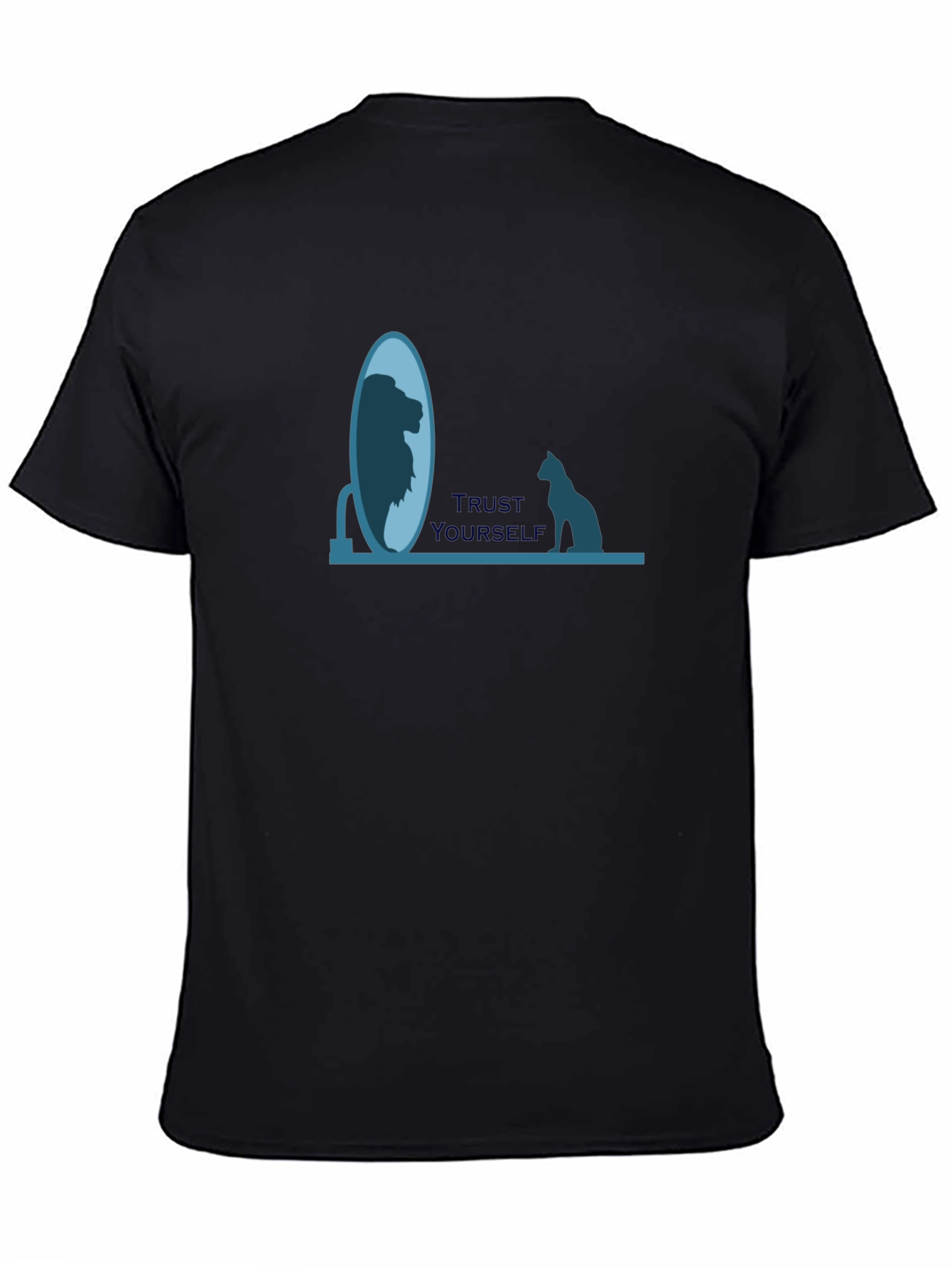 Trust Yourself Cat Lion Mirror T-Shirt