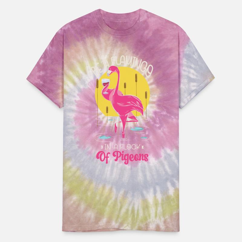 Be A Flamingo In A Flock Of Pigeons Wading Bird