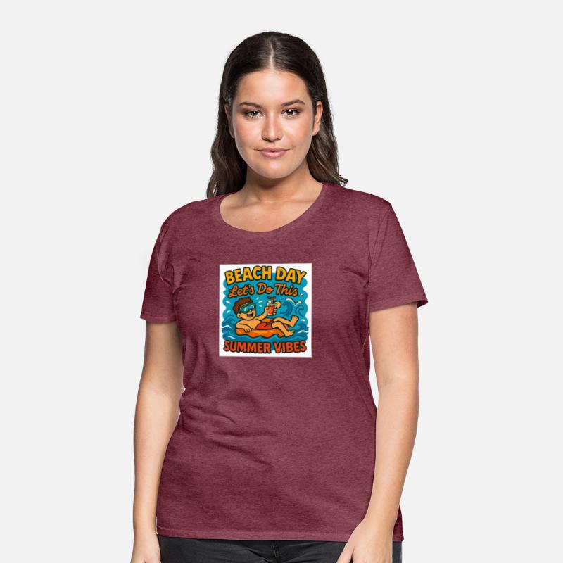 Beach Day Summer Vibes Illustration Relaxing