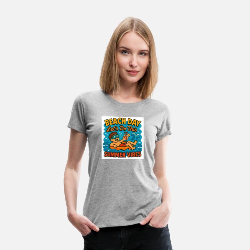 Beach Day Summer Vibes Illustration Relaxing