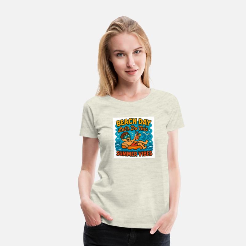 Beach Day Summer Vibes Illustration Relaxing