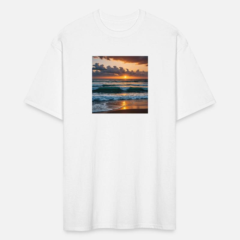 Beautiful ocean sunset wallpaper, t shirt out fits