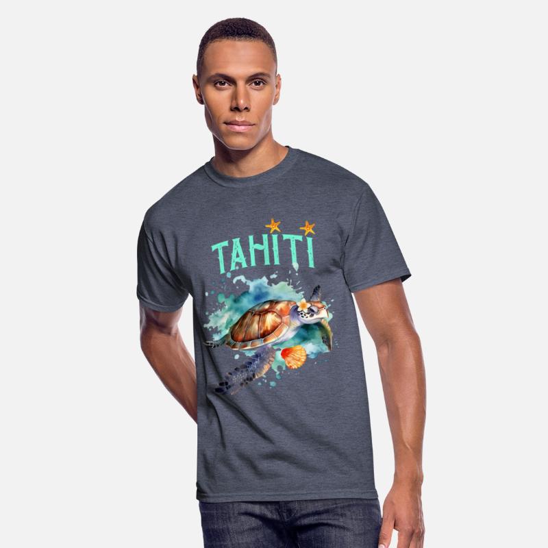 Beautiful Tahiti Polynesia Sea Turtle