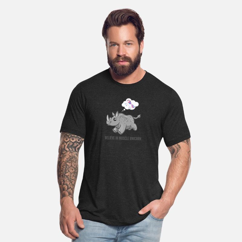 Believe In Muscle Unicorn Funny Rhino Cute Animal