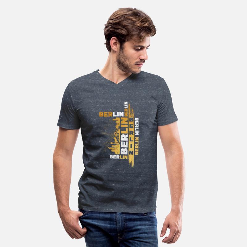 Berlin Germany German City Skyline Font Gold