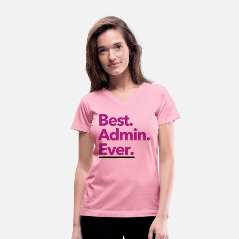 Best. Admin. Ever. - Pink on Light Background
