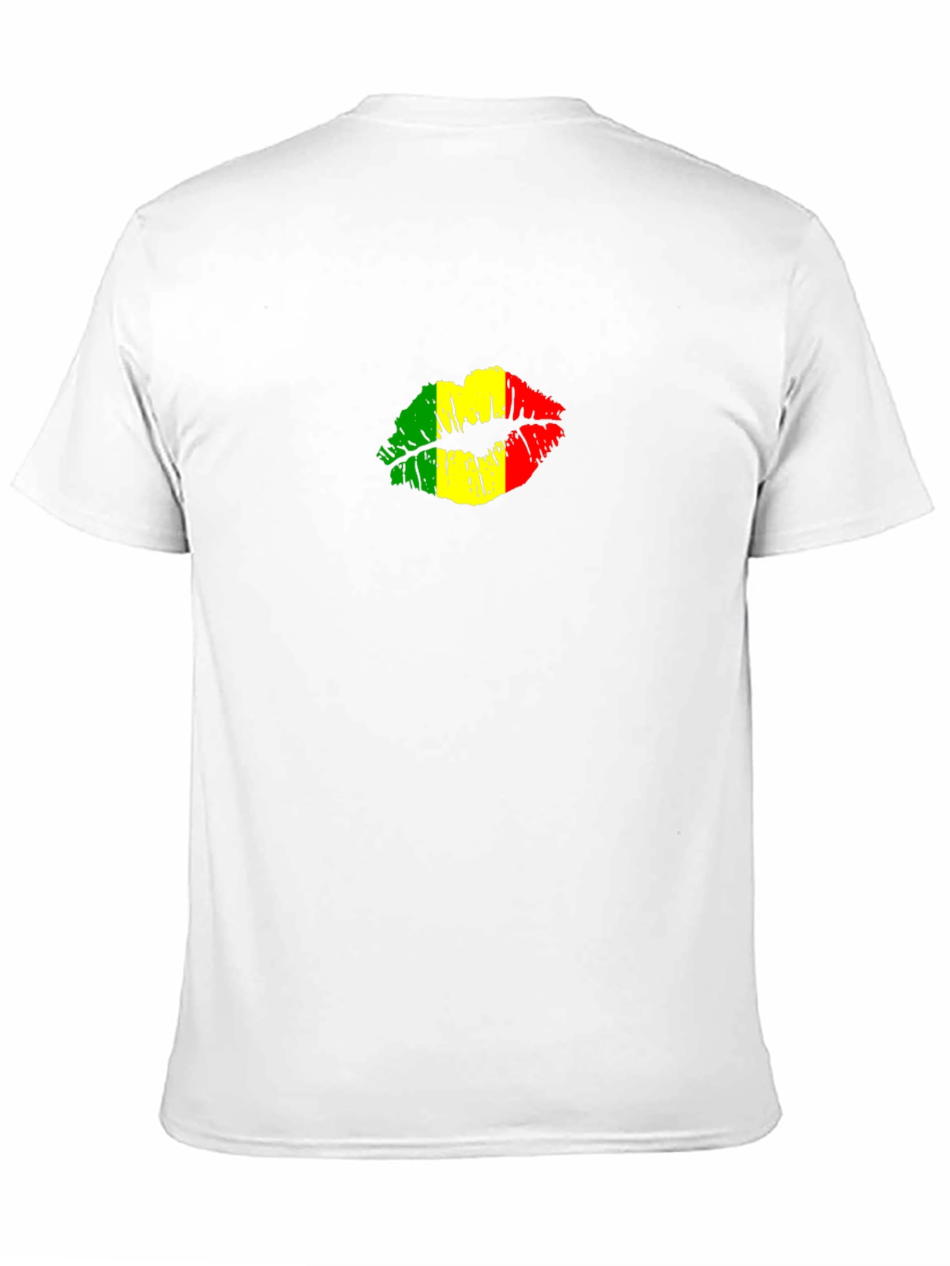 Rasta Lips Graphic Black T-Shirt