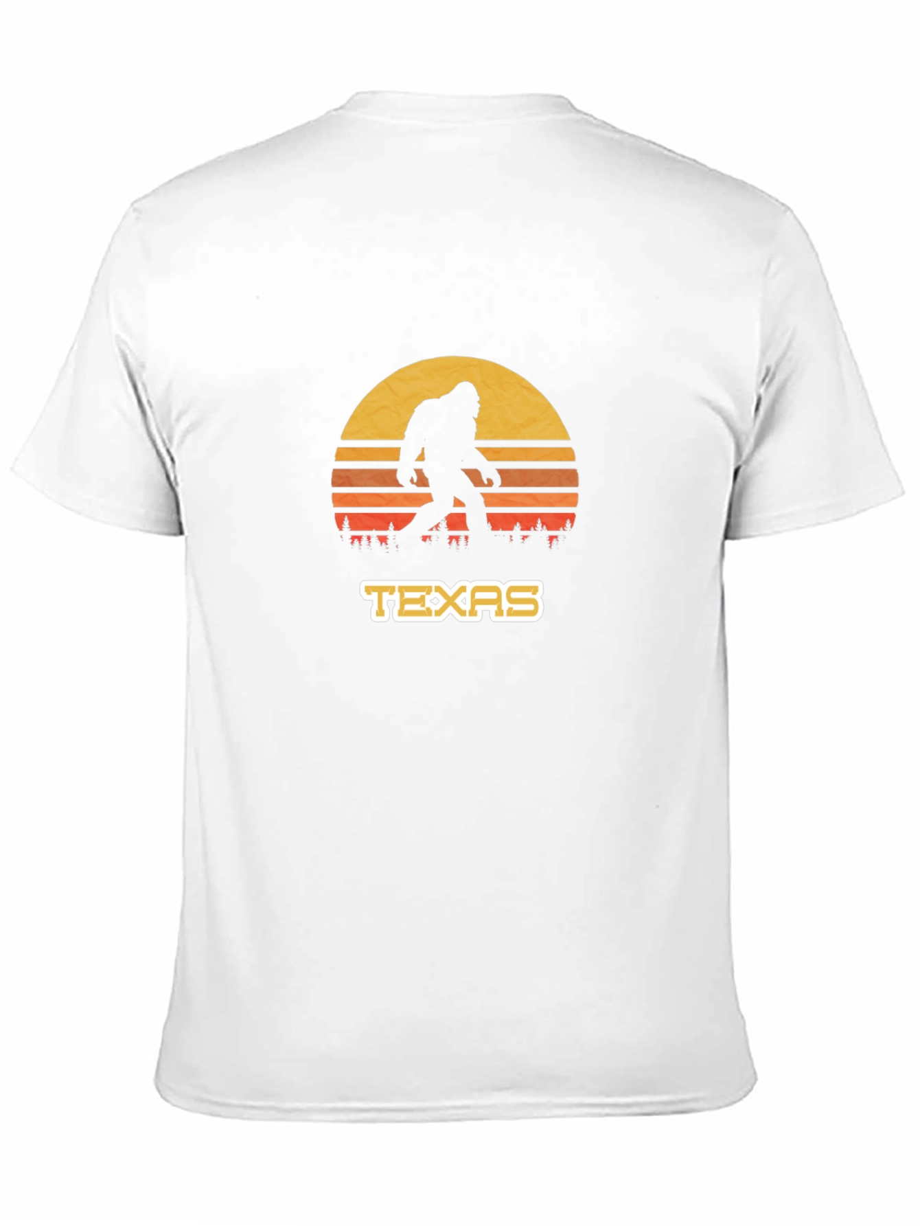 Texas Bigfoot Sunset T-Shirt - Cryptid Tee