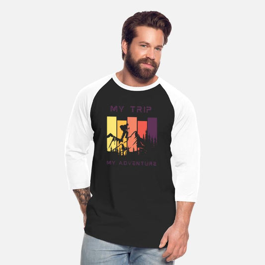 Black Simple Abstract Adventure T-Shirt
