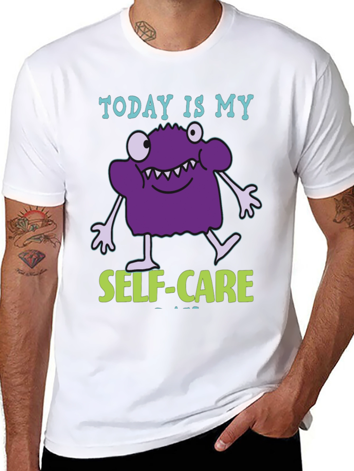 Today is My Self-Care T-Shirt - Funny Monster Design