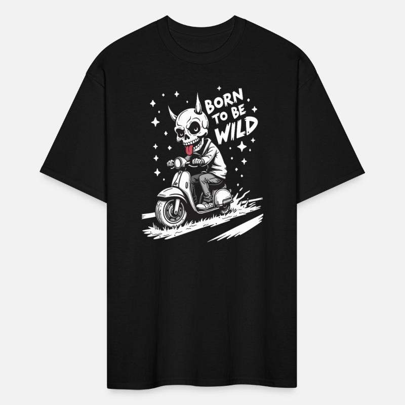 Born to Be Wild - Skull Devil on Scooter