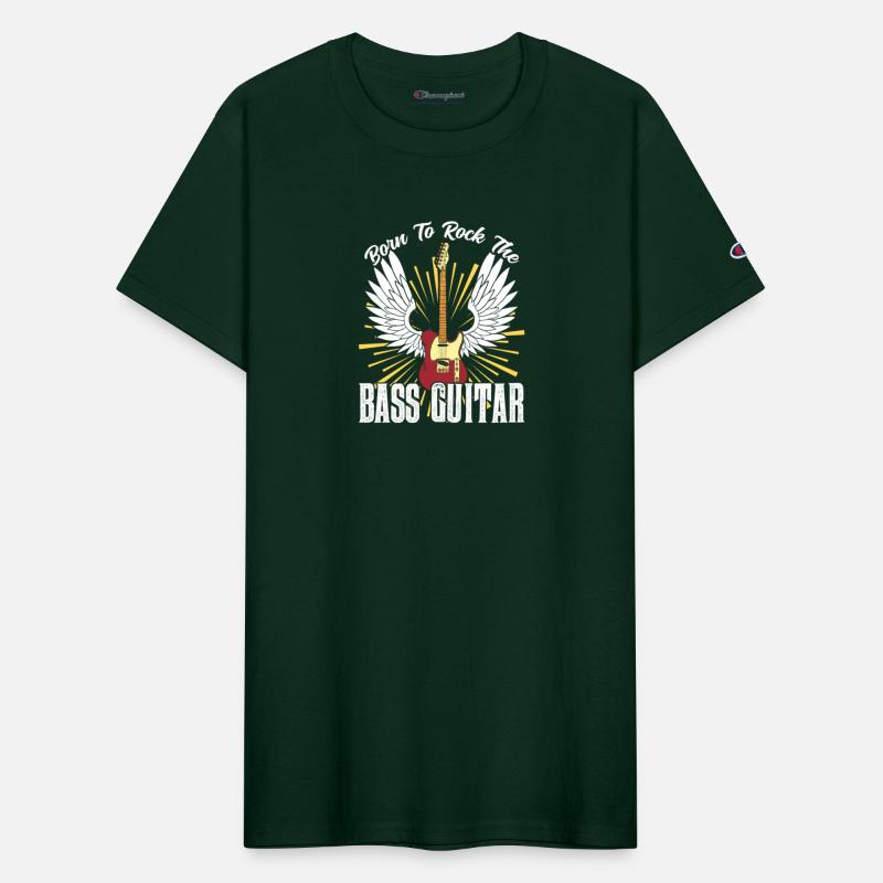 Born To Rock The Bass Guitar Musician Music Band