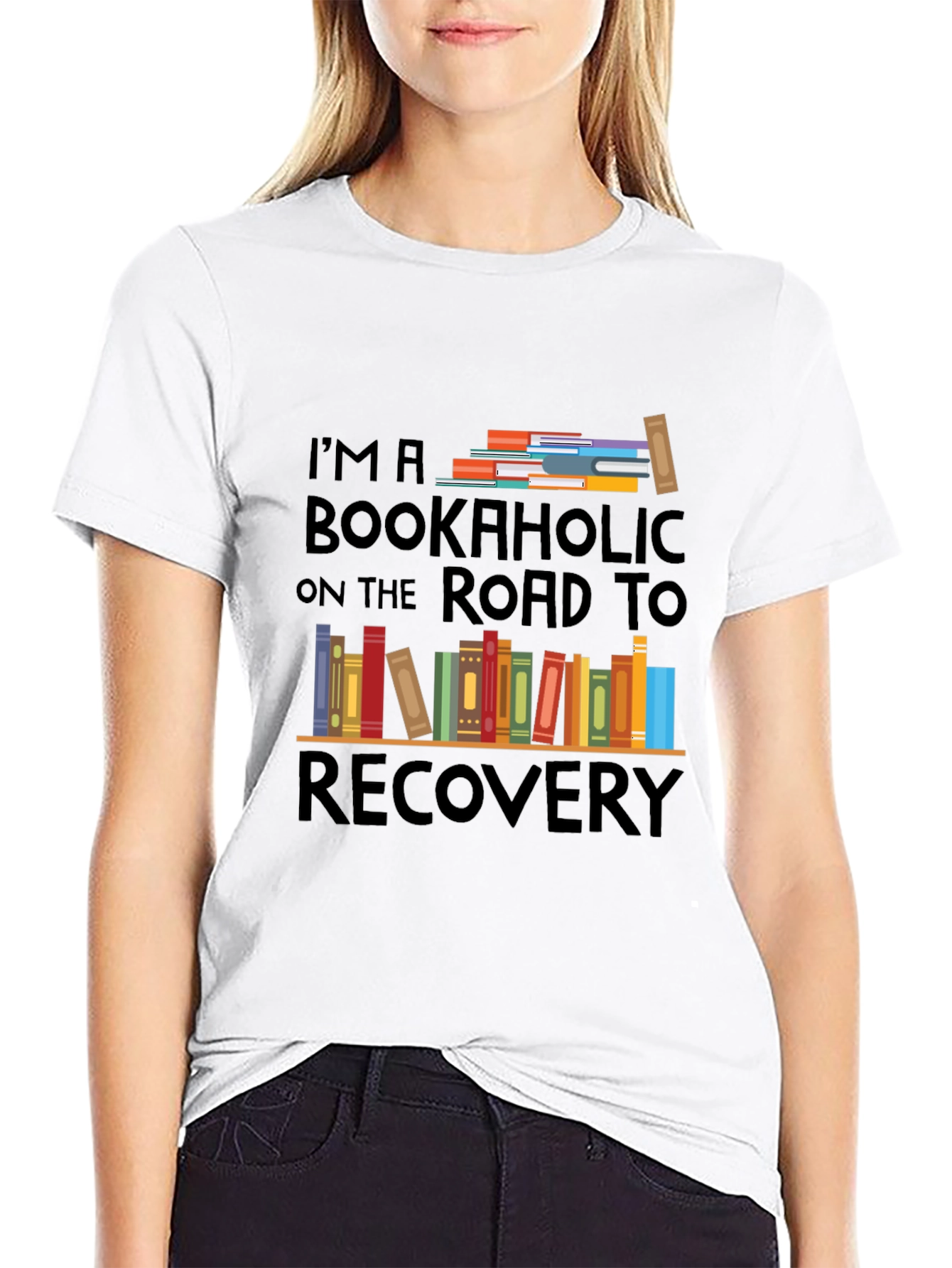 Bookaholic Road To Recovery T-Shirt - Reader Tee