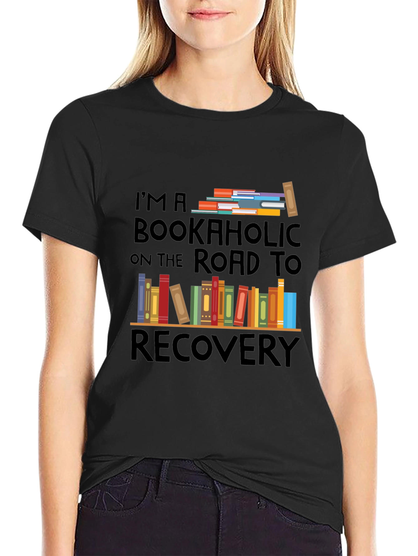 Bookaholic Road To Recovery T-Shirt - Reader Tee