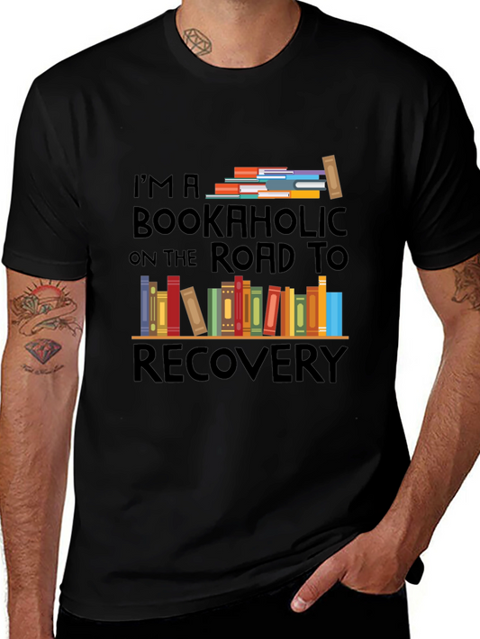 Bookaholic Road To Recovery T-Shirt - Reader Tee