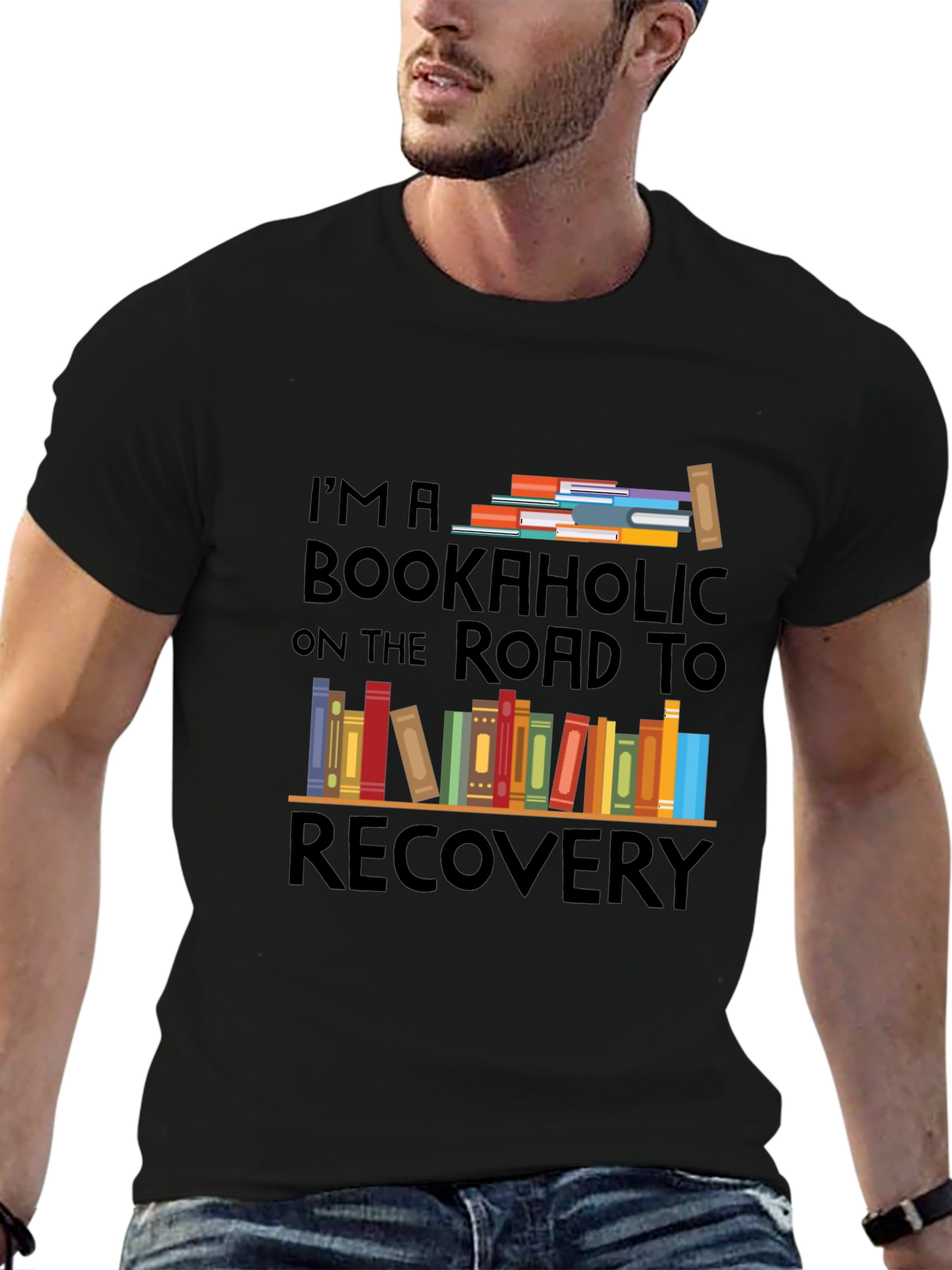 Bookaholic Road To Recovery T-Shirt - Reader Tee