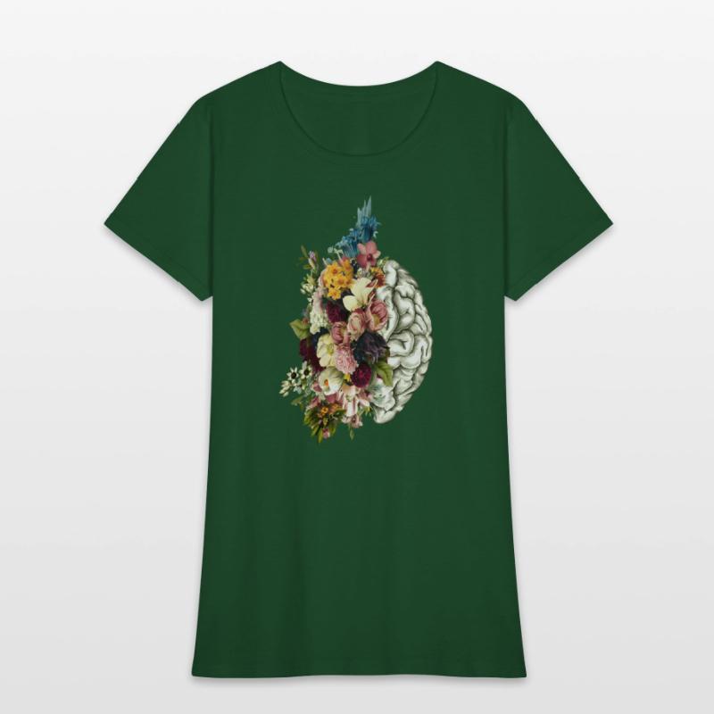 Brain Brain Flowers Anatomy Doctor Uniform