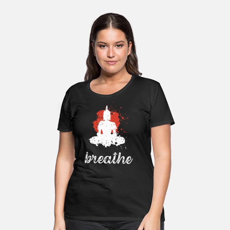 Breathe quote Buddha graphic t-shirt
