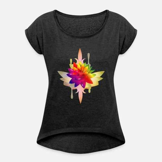 bright colorful fantasy lotus blossom