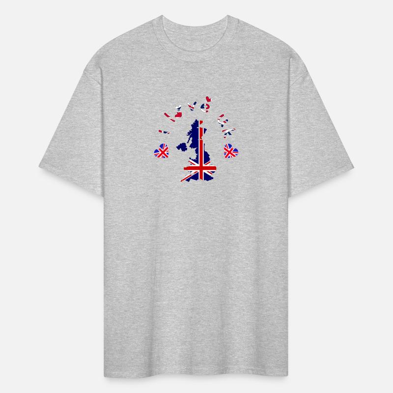 Britain map, realistic pennant with map of Britain
