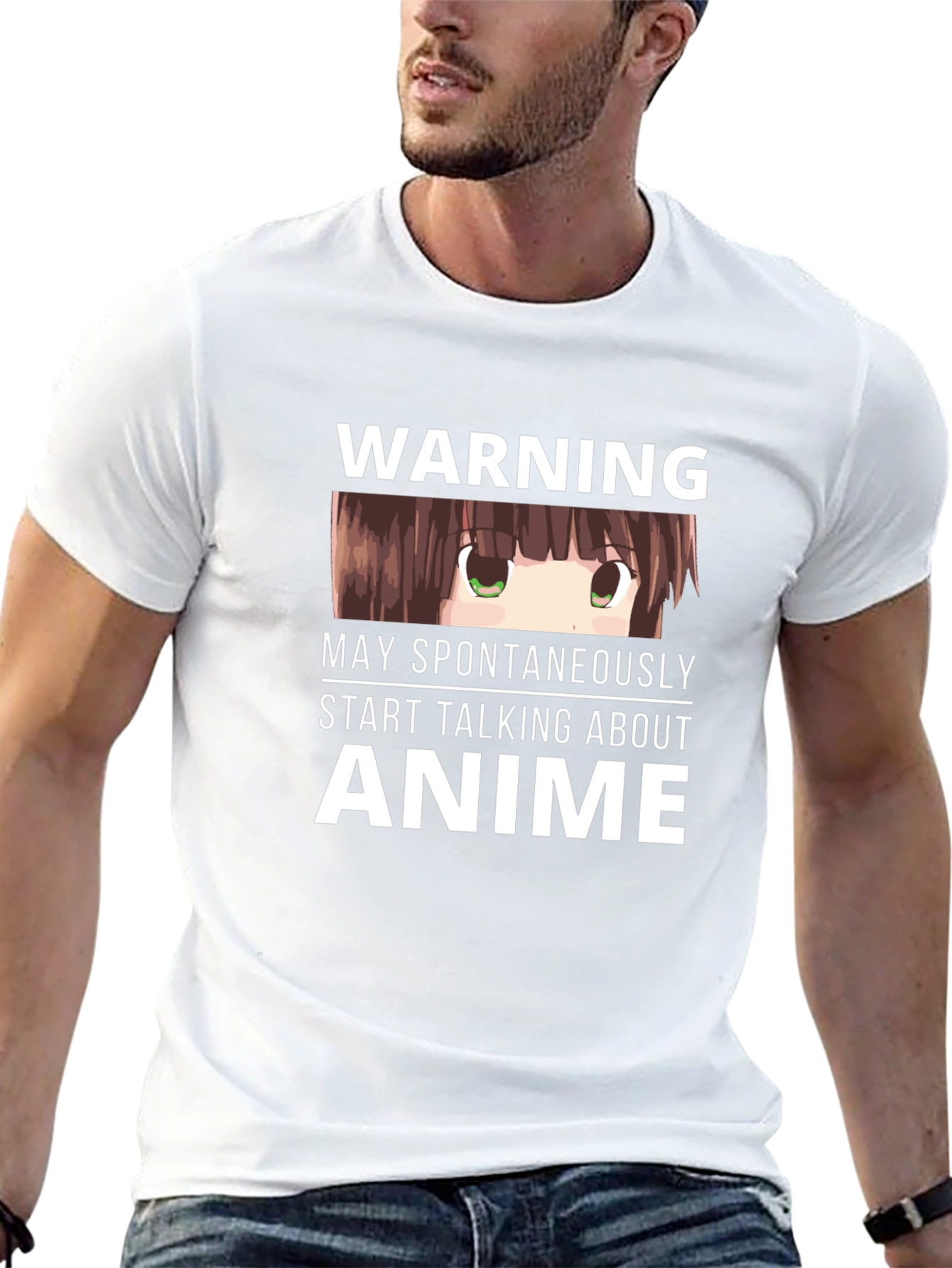 Anime Warning T-Shirt - Spontaneously Talks Anime!