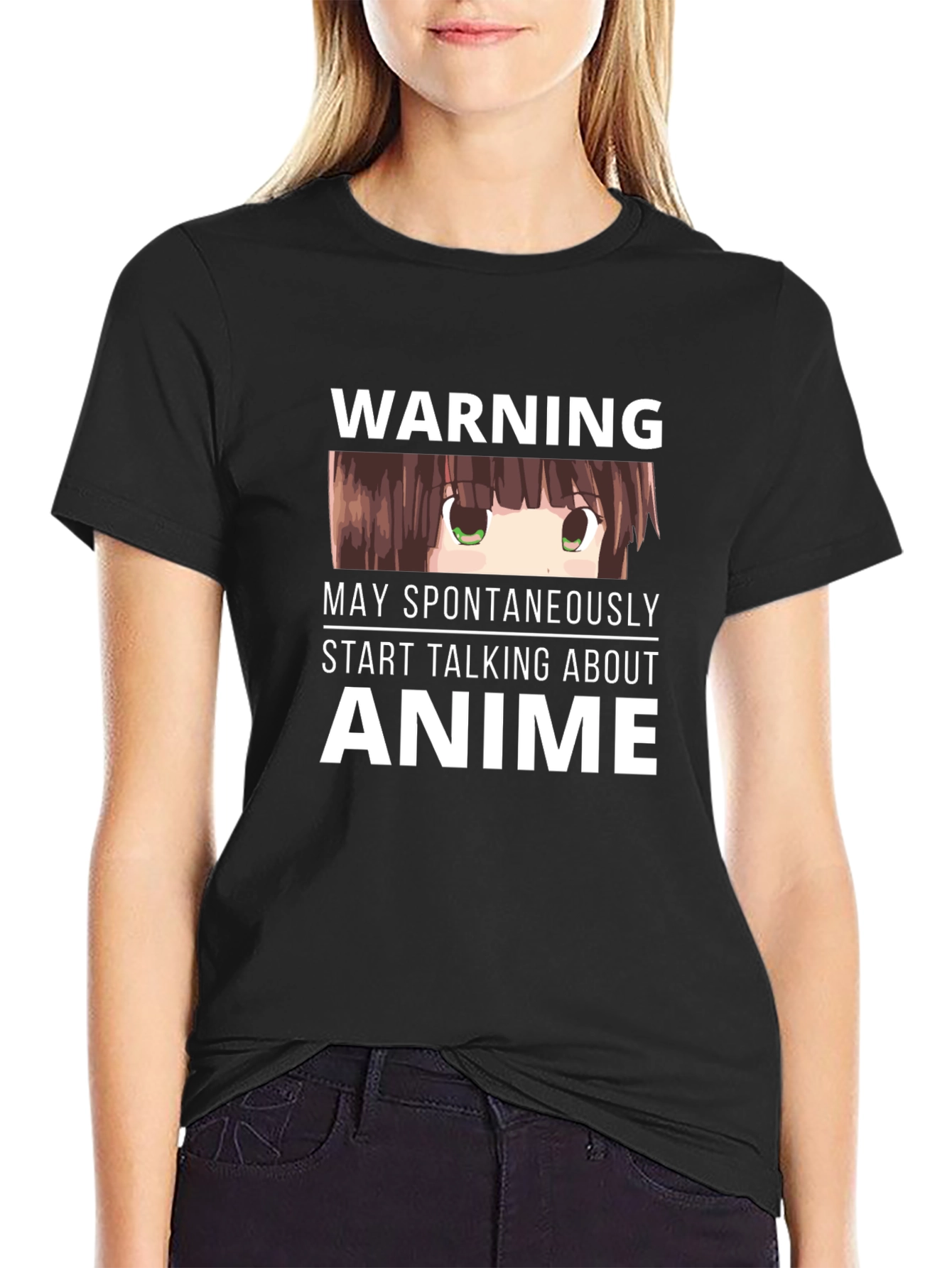 Anime Warning T-Shirt - Spontaneously Talks Anime!