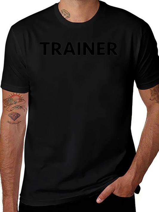 Trainer Black Crew Neck T-Shirt