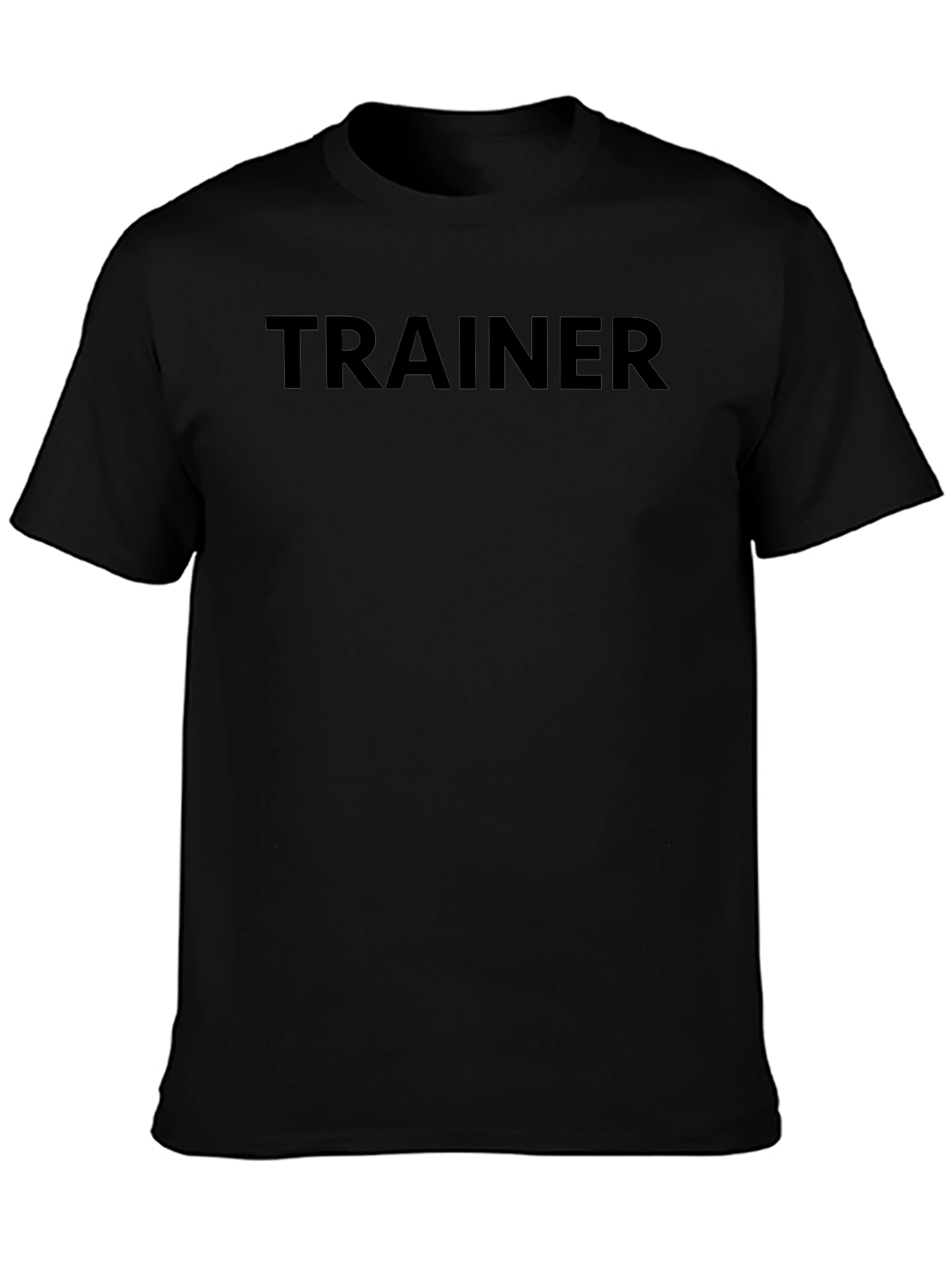 Trainer Black Crew Neck T-Shirt