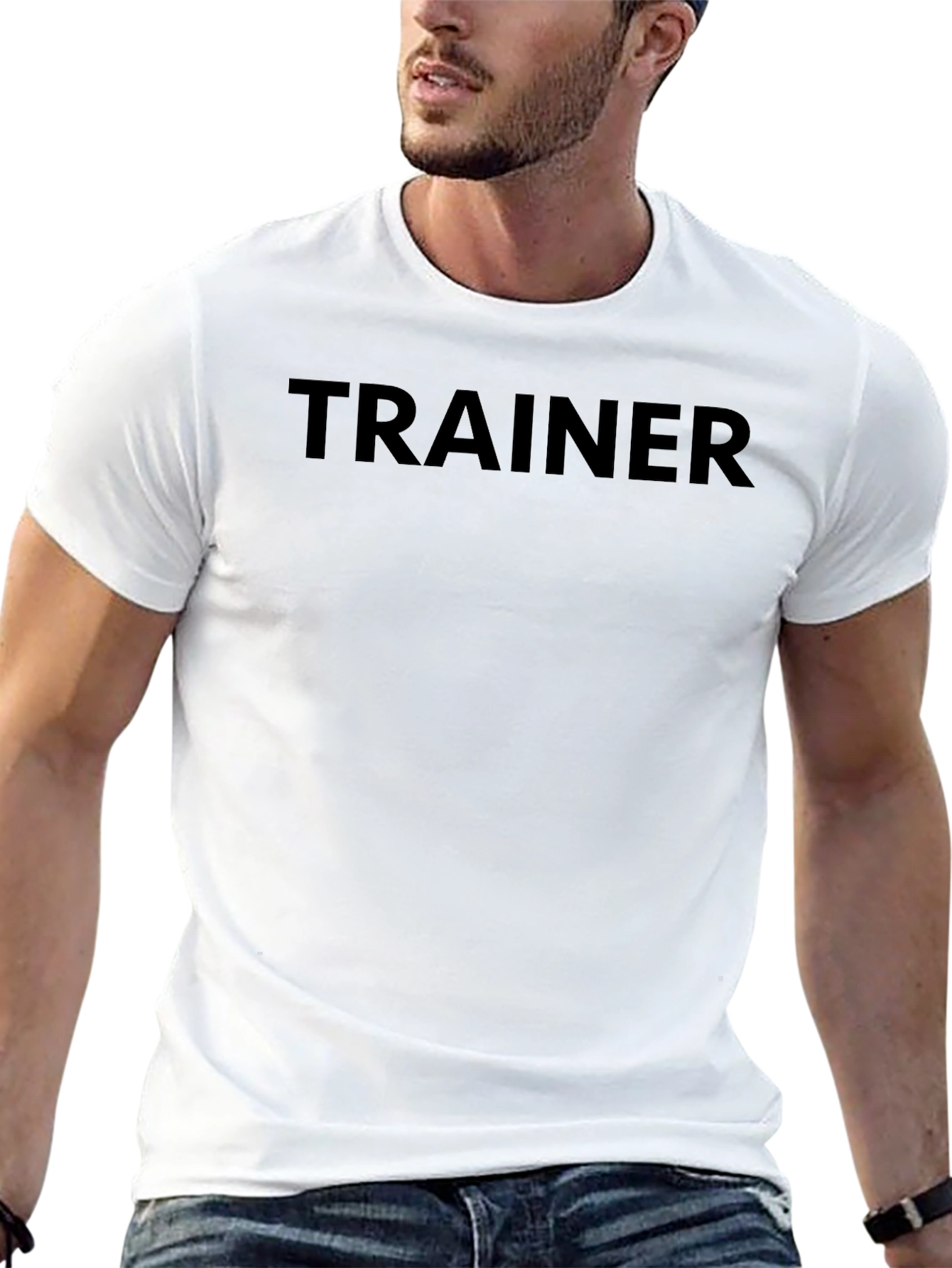 Trainer Black Crew Neck T-Shirt