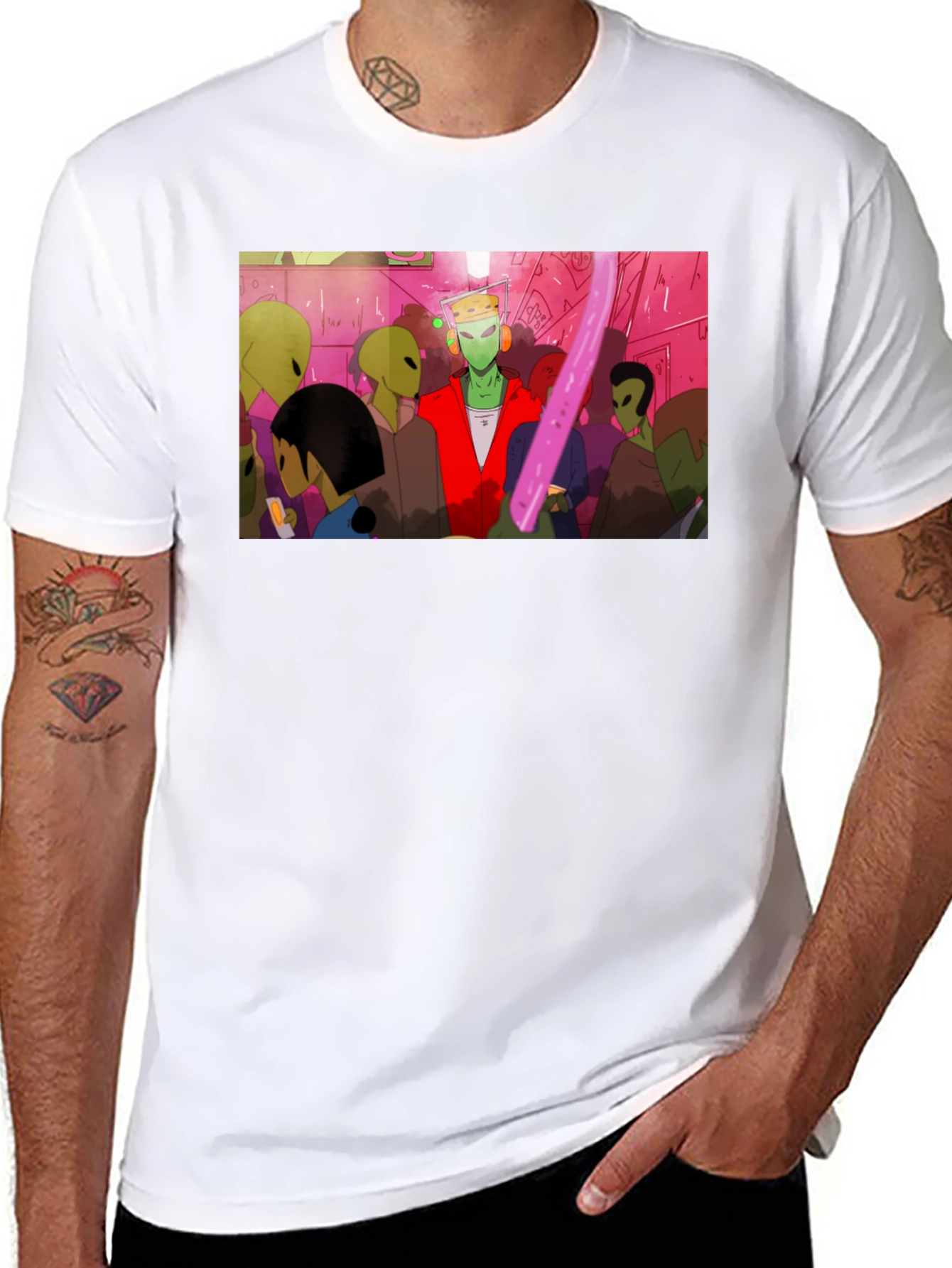 Alien Rave Graphic T-Shirt