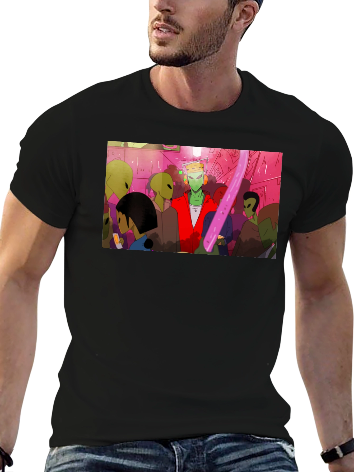 Alien Rave Graphic T-Shirt