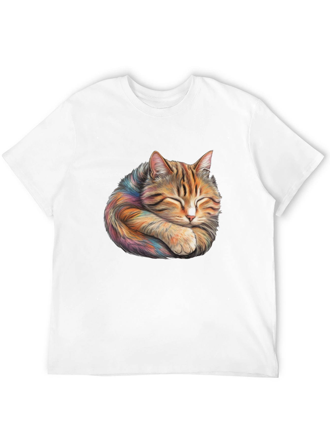 Sleeping Cat Graphic T-Shirt