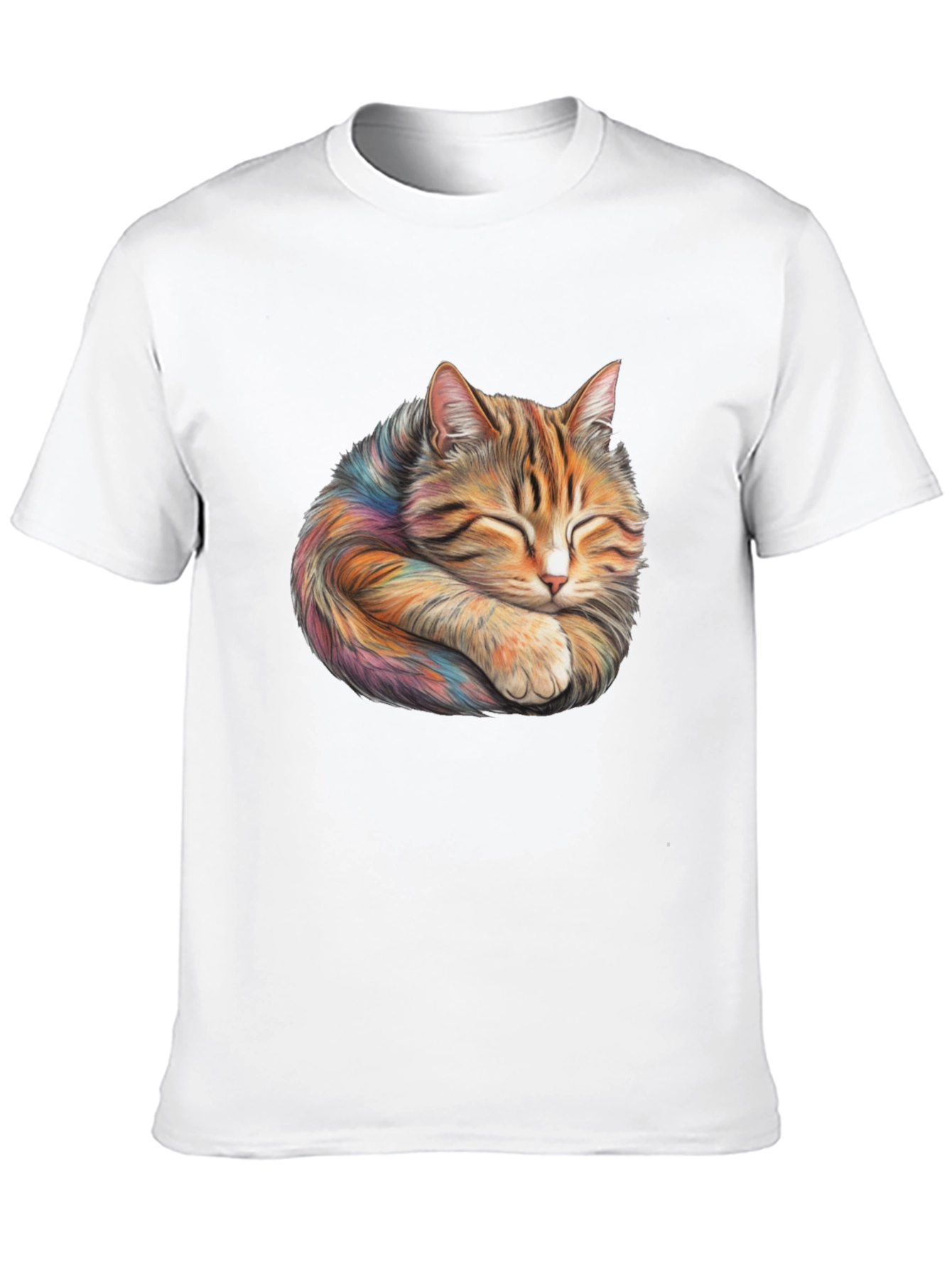 Sleeping Cat Graphic T-Shirt
