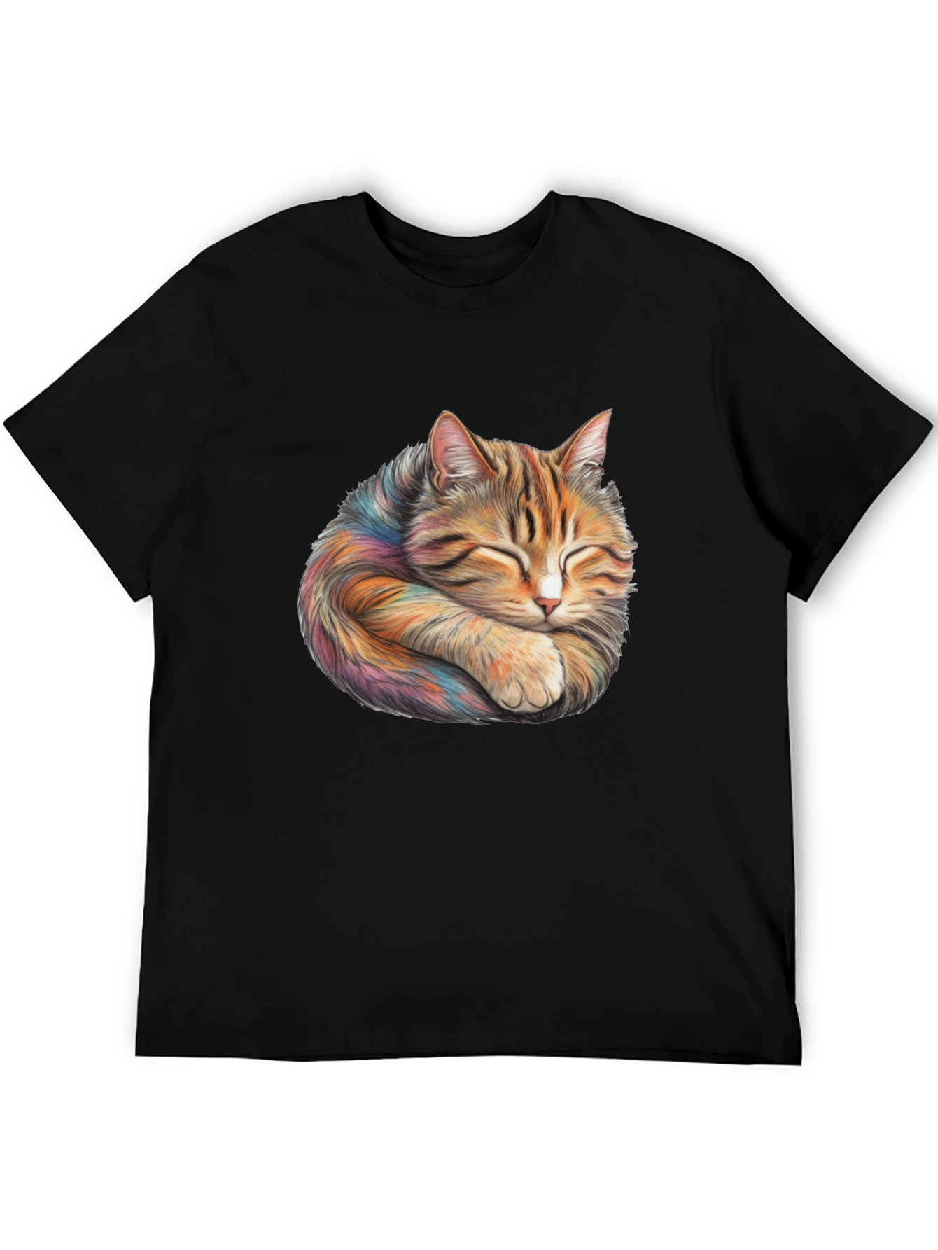 Sleeping Cat Graphic T-Shirt