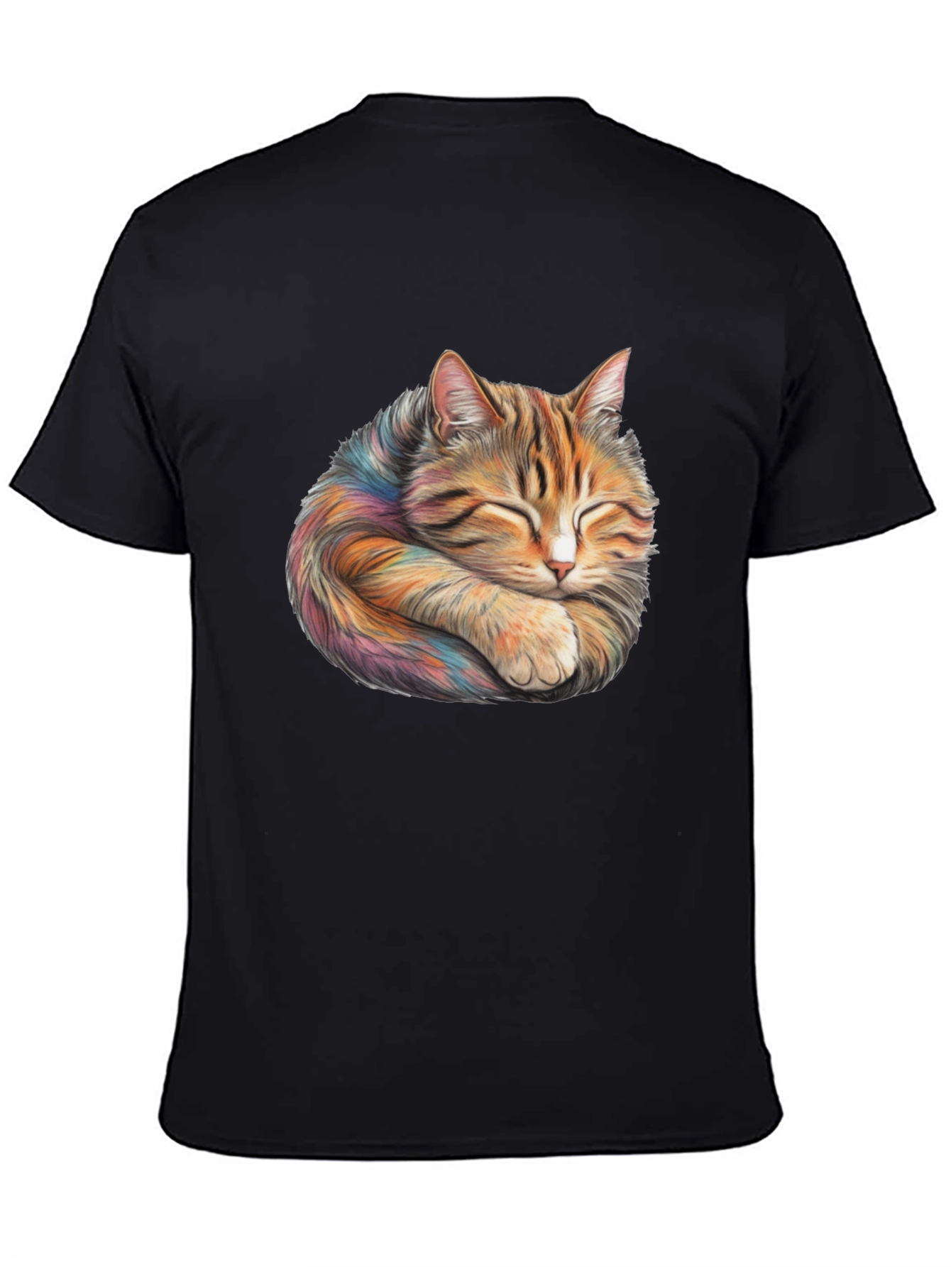 Sleeping Cat Graphic T-Shirt