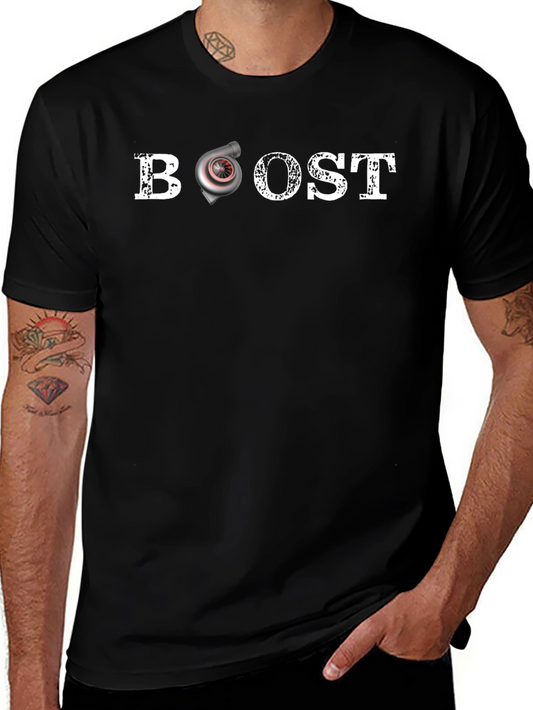 Boost Turbocharged Mens Black T-Shirt