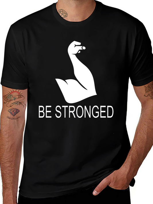 Be Stronged Graphic T-Shirt - Black