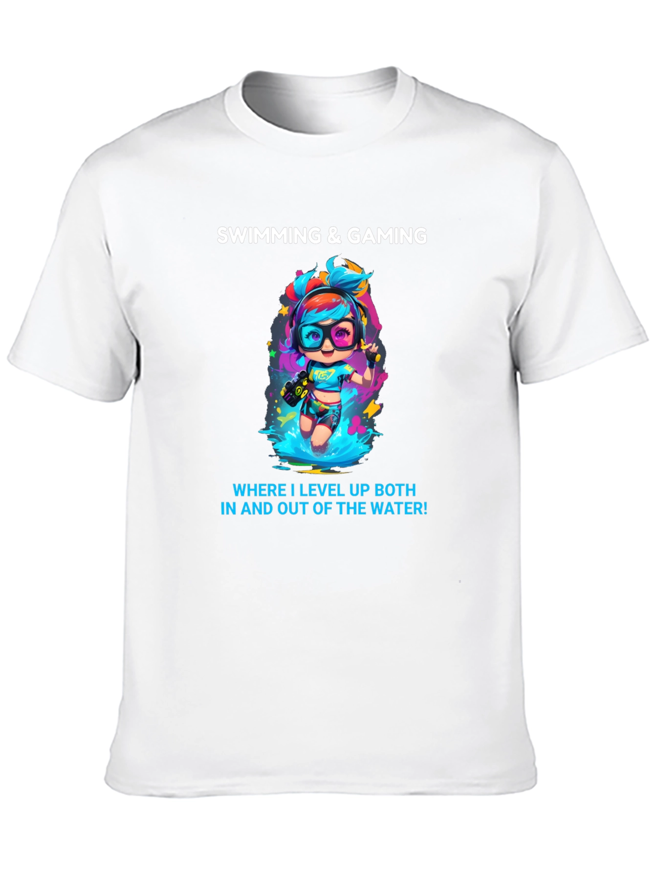 Swimming and Gaming T-Shirt
