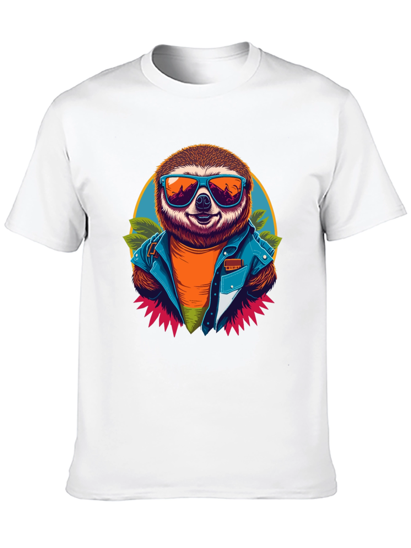 Cool Sloth Graphic Tee - Trendy Animal Shirt