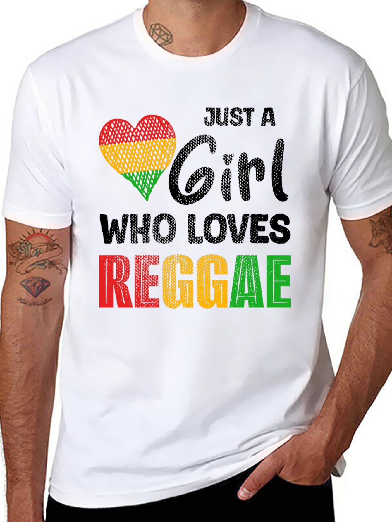 Reggae Lover T-Shirt: Just a Girl Who Loves Reggae