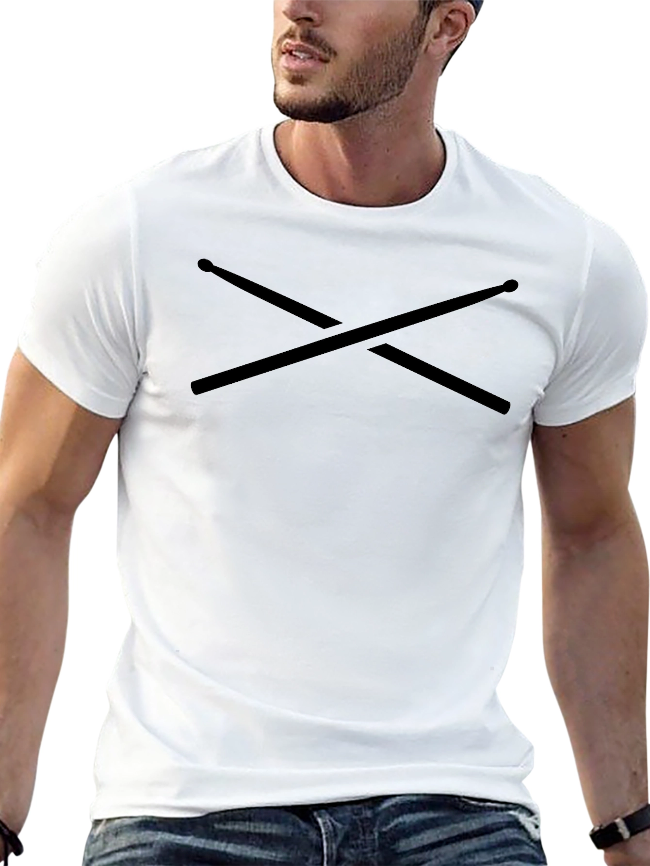 Black Drum Sticks T-Shirt