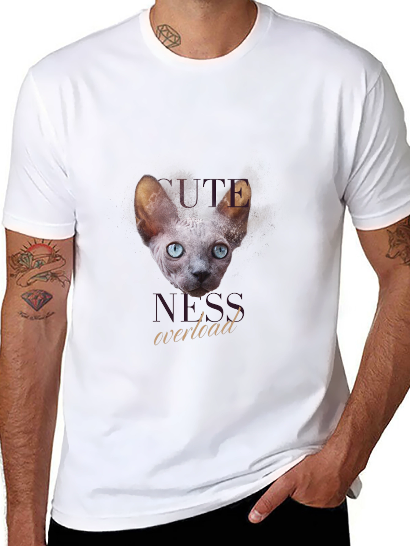 Cute Hairless Cat T-Shirt - Cuteness Overload