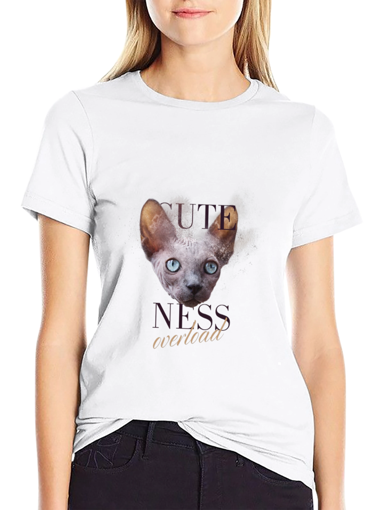 Cute Hairless Cat T-Shirt - Cuteness Overload
