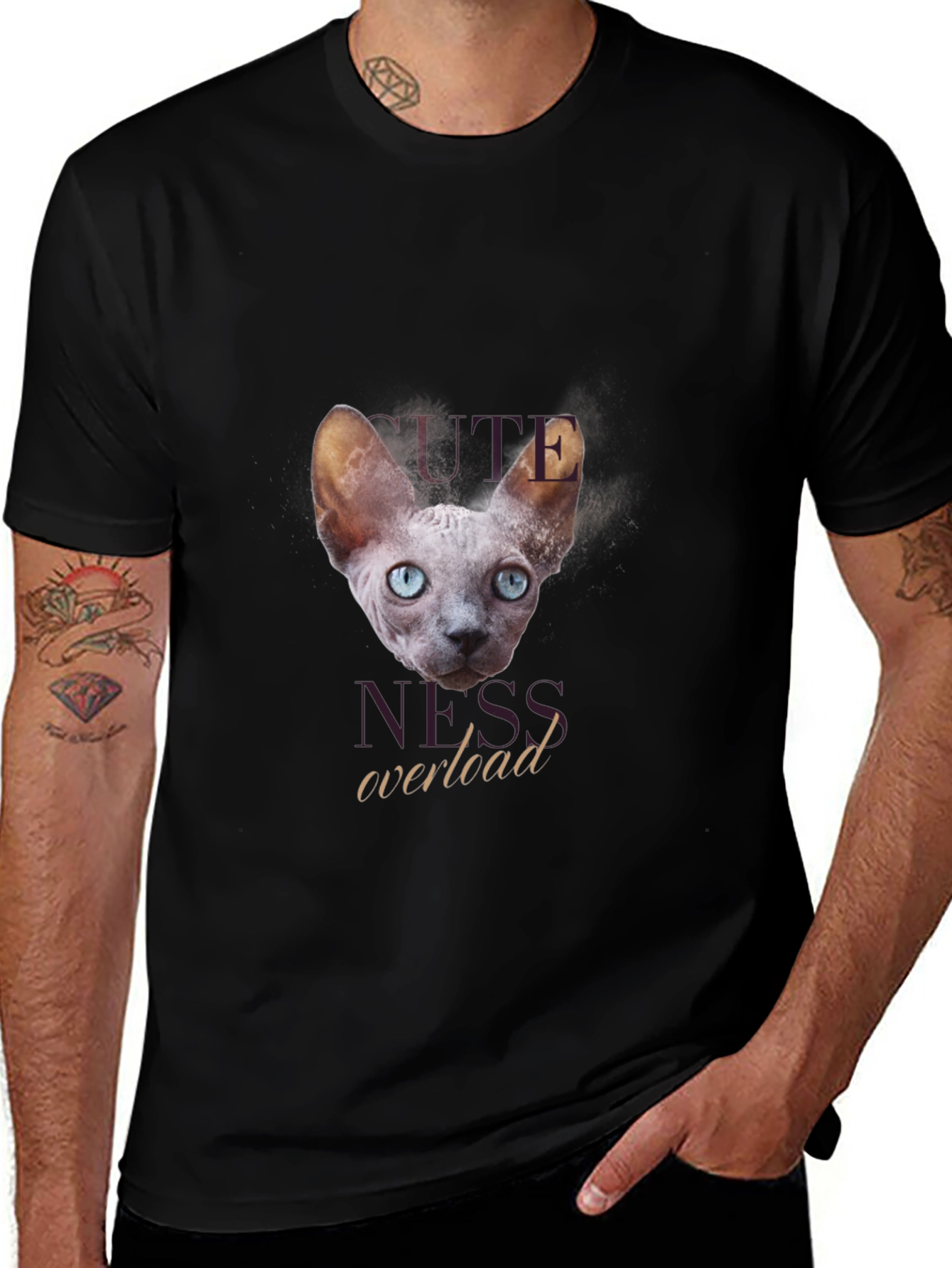 Cute Hairless Cat T-Shirt - Cuteness Overload