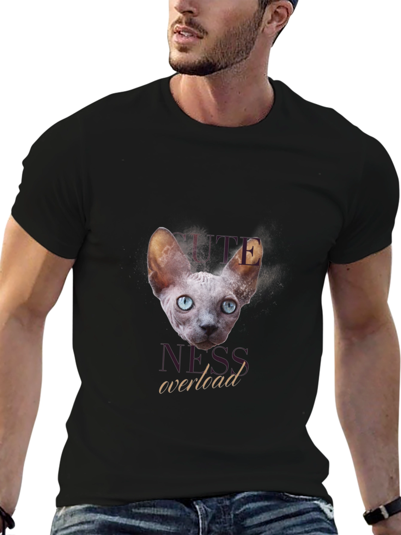 Cute Hairless Cat T-Shirt - Cuteness Overload