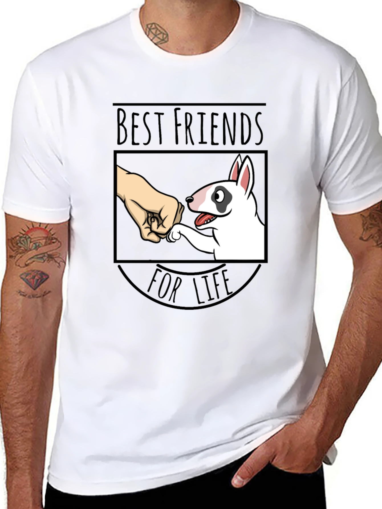 Best Friends for Life Bull Terrier T-Shirt